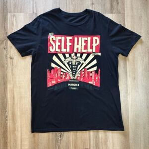 A Day To Remember 2018 VIP Self Help Festival Black Shirt Size L ADTR Papa Roach